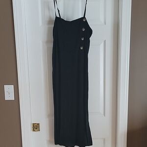 Elegant Black Spaghetti Strap Dress